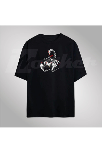 Motiker CFMOTO 450SR Akrep Tasarımlı Siyah T-Shirt Modeli