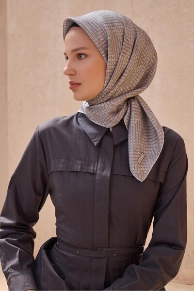 Belli Eșarfă din mătase twill - 4104-64 Nurcă