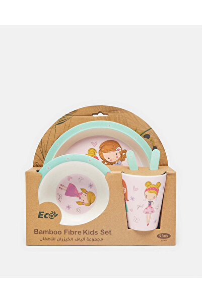 REDTAG Blue Kids Breakfast Set (5 Piece)