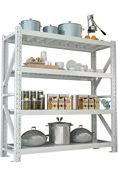 TOSHIONICS Heavy Duty Storage Rack Warehouse Unit with Steel Shelves 300Kg Lo...