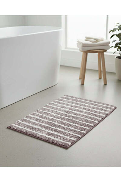 REDTAG Light Grey Stripe Bathmat – 60x90cm