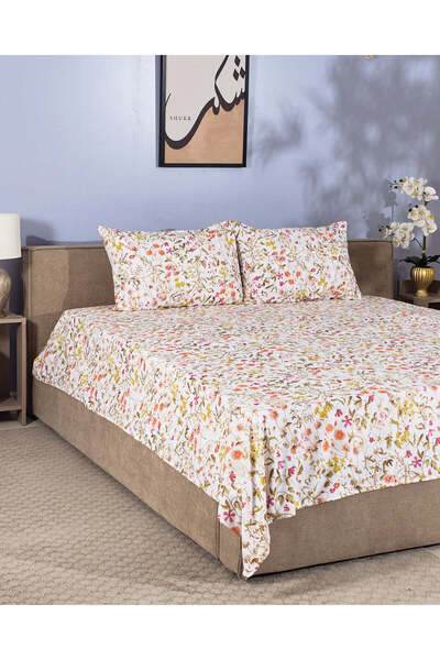 REDTAG Floral Printed Flat Sheet – King Size