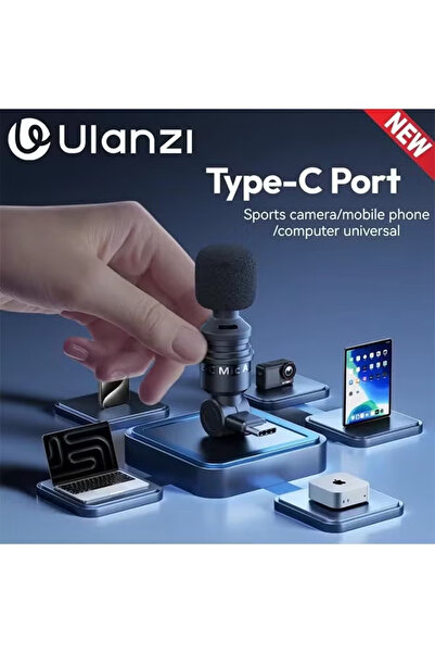 ulanzi Microphone Portable Audio Video Recording Mini Mic for iPhone Android ...