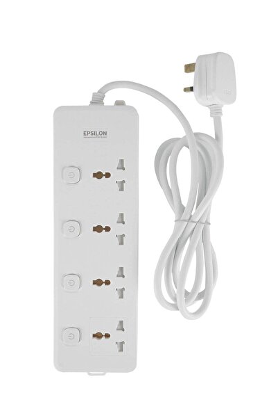 EPSİLON 4 way Extension Socket with Individual Switches