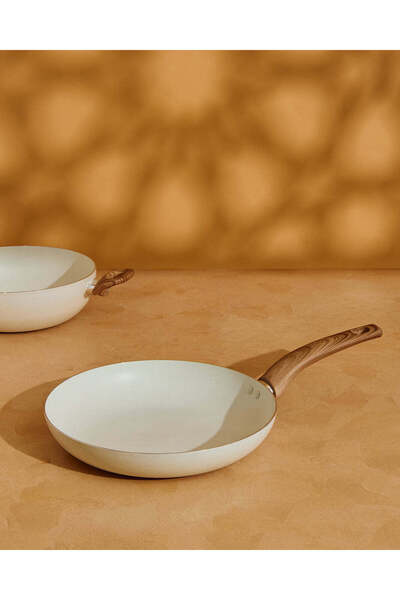 REDTAG Beige Aluminum Non Stick Fry Pan (28Cm)