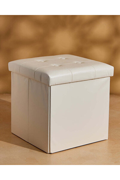 REDTAG كرسي تخزين قابل للطي باللون الكريمي