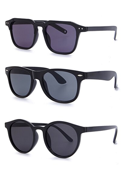 LUPİX Set of 3 New Model Women's Men's Unisex Sunglasses
