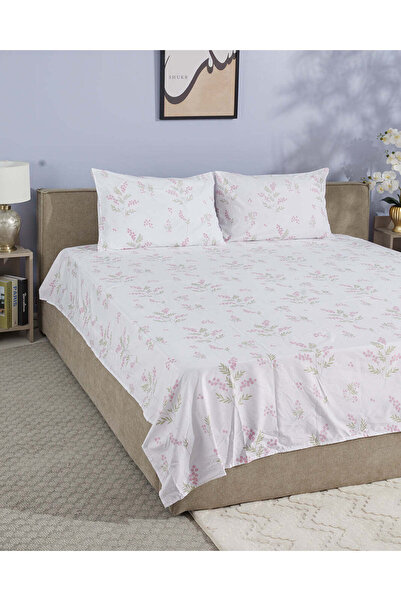 REDTAG شرشف مسطح مقاس كينغ مطبوع زهور عاجية