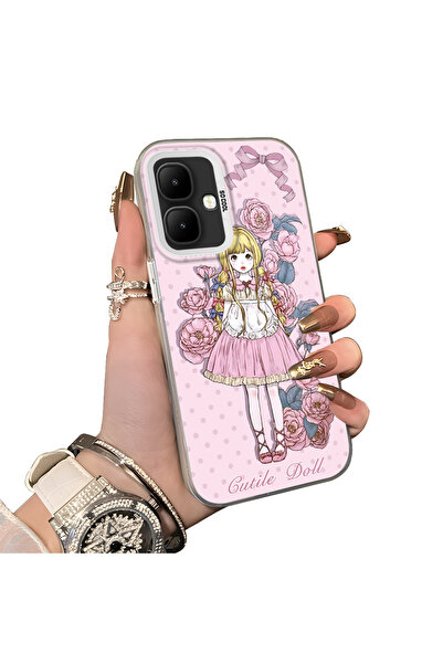 ucuc حافظة حماية من السيليكون الصلب أكريليك بوصة متوافقة مع هاتف Infinix Smar...