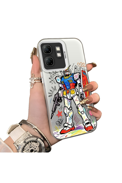 ucuc حافظة حماية من السيليكون الصلب أكريليك درجة متوافقة مع هاتف Infinix Smar...