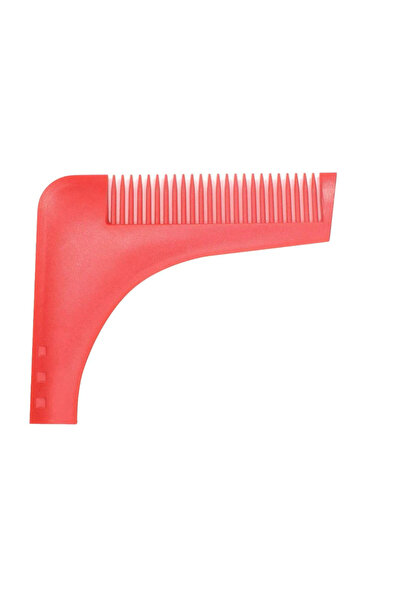 zola Πλαστική χτένα για γένια και χτένα, κόκκινη, 11x9 εκ.
