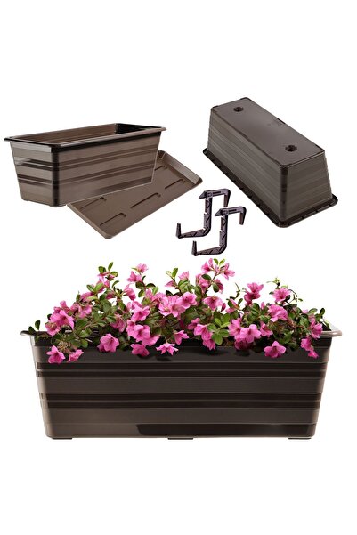 KADAX Balcony Box 40 cm Flowerpot Flower Pot Stand Handles Balcony