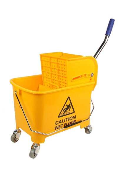 Türkiye Single Bucket Down Press Wringer Mop Trolley, Mini Mop Bucket Wringer...