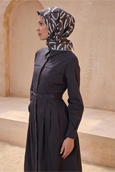 Belli Eșarfă Twill mătase - 4125-05 Afumată