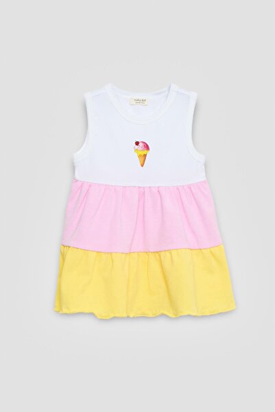 TYESS BSC BG Store Kız Bebek Renkli Elbise