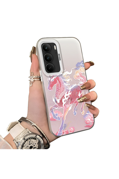 ucuc حافظة حماية للعدسات من السيليكون الصلب أكريليك متوافقة مع هاتف Realme C7...