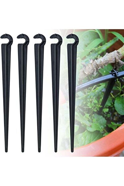Arabest 100 Pack Irrigation Drip Support Stakes, 1/4 Inch Tubing Hose Holder ...