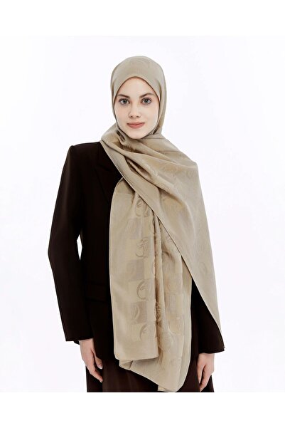 Valentino Orlandi Σάλι Αλία - Νέο Σχέδιο Ντάμα - Σκούρο Μπεζ