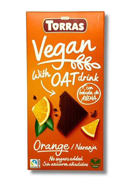 TORRAS Vegan Chocolate with oat milk and orange,