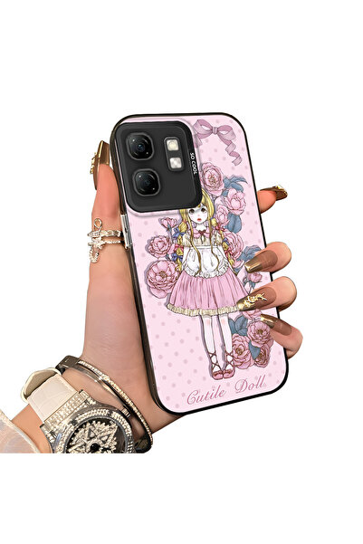 ucuc حافظة حماية من السيليكون الصلبة أكريليك درجة متوافقة مع هاتف Infinix Sma...