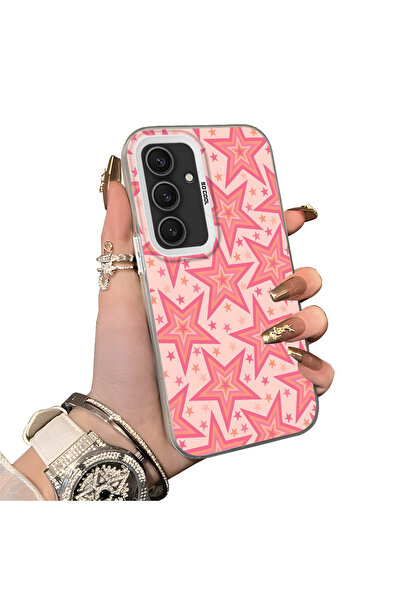 ucuc غطاء حماية لعدسة الكاميرا الخلفية من السيليكون الصلب بنمط النجوم لهاتف س...