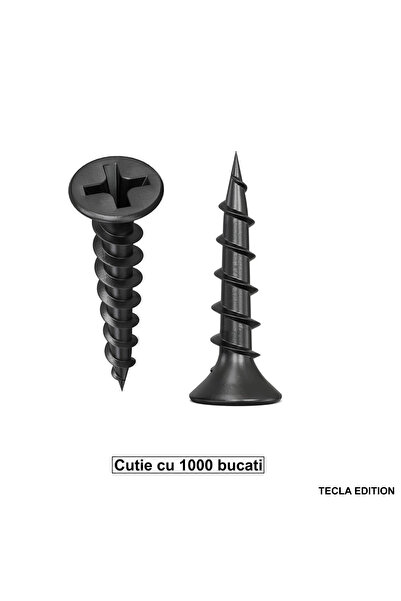 TECLA EDITION Set 1000 Suruburi autofiletante pentru gips-carton, 3.5x35 mm, ...