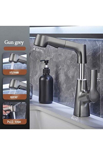 Arabest Pull Out Kitchen Faucet, with Pull Down Sprayer 360° Rotatable Splash...