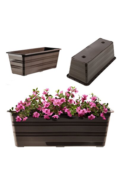 KADAX Balcony Box 40 cm Flowerpot Flowerpot Balcony Brown