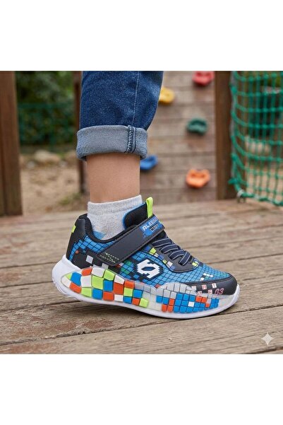 rungo Alessio Boys' Craft Themed Lightweight Comfortable Velcro S Sneakers Sp...