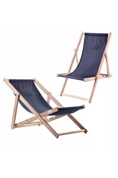 KADAX Șezlong pliabil din lemn pentru grădină, plajă, 2x lustruit, calitate î...