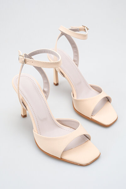 YADE MODA Cross-Strapped Satin Single-Strapped Women's Top Sandals