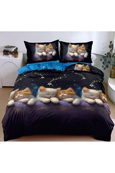 CHIRASO CHIRASO Bedding Set, 4 Pieces, Satin Cotton, ELASTIC Sheet 180X200cm,...