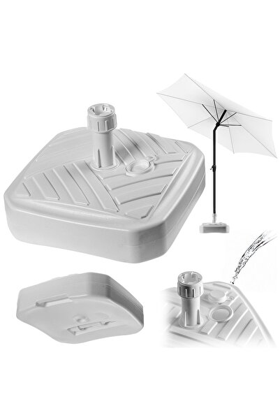 KADAX Bază pentru umbrelă de grădină, suport pentru umbrelă, pătrat, 39 cm, g...