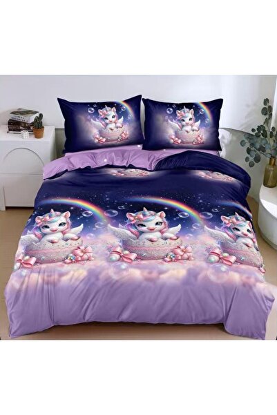 CHIRASO CHIRASO Bedding Set, 4 Pieces, Satin Cotton, ELASTIC Sheet 180X200cm,...