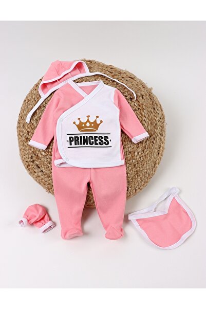 MiniKids 5-piece suit, Pricess, white-pink