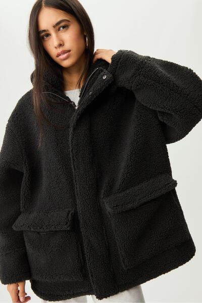 Buti Allbucks Stradi Varius Suni Wool Piece Short Coat Abstr3779