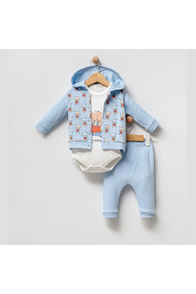 Micii Ștrumfi Ținute adorabile pentru copii și bebeluși - Set de 3 piese