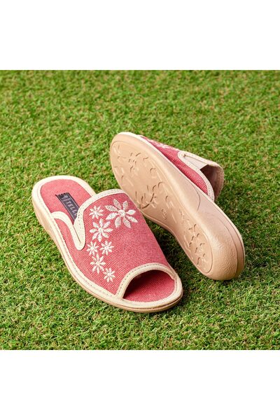 Tellus Women's Textile Open Toe Home Slippers, 11-15