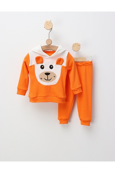 MiniKids Στολή Poppy Bear, πορτοκαλί μοτίβο