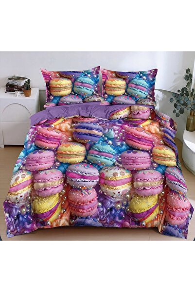 CHIRASO CHIRASO Bedding Set, 4 Pieces, Satin Cotton, ELASTIC Sheet 180X200cm,...