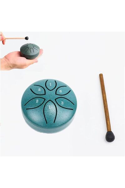 Arabest 3-Inch 6-Tone Steel Rain Drum – Compact Harmonic Tool for Serenity(Gr...