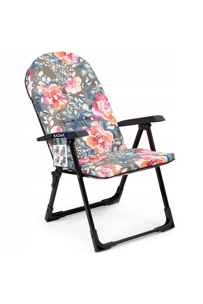 KADAX Șezlong de grădină pliabil, scaun de plajă turistic, reglabil, conforta...