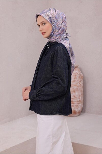 Belli Μεταξωτό μαντήλι τουίλ - 4202-35 Λιλά