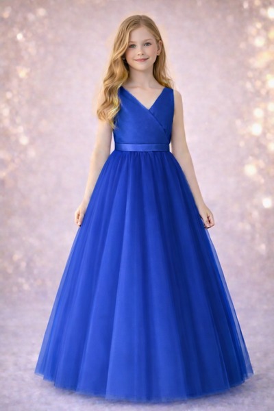 MADYA Kobalt plava Plava Dvoredno kopčanje Preklopni Haljina za diplomiranje,...