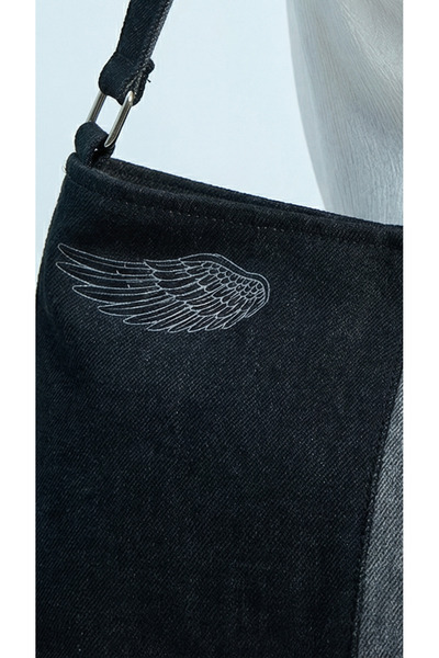 ENZİM JEANS Women's Denim Shoulder Bag Denim Fabric Strap Bag