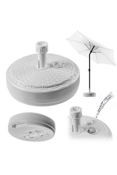 KADAX Bază pentru umbrelă de grădină, suport pentru umbrelă, rotund, 39 cm, g...