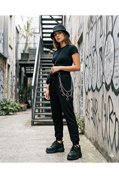 Corvus kolye&bileklik 7'li Silver Star Pantolon Ve Çanta Zinciri