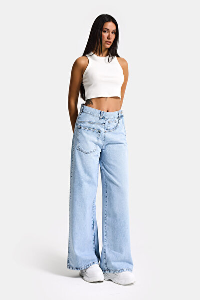 it's basic Ženske farmerke Ice Color 4s6-4 Mega Baggy Fit sa detaljnim dizajn...