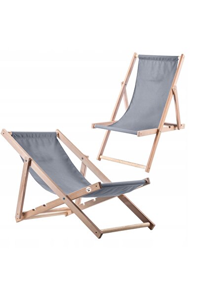 KADAX Șezlong pliabil din lemn pentru grădină, plajă, 2x lustruit, calitate î...