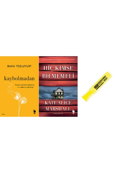 Epsilon Yayınevi Hiç Kimse Bilmemeli + Kaybolmadan 2 Kitap Set Pens Hd